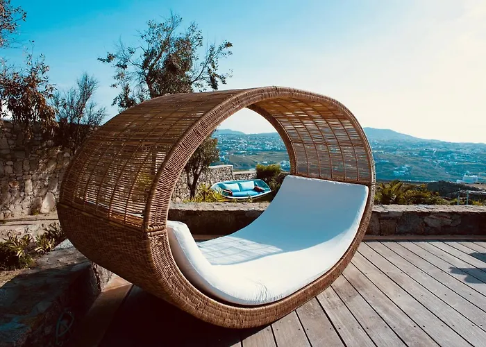 Dreamy Boho 5bed With Pool And Ocean View 빌라 Mykonos Town