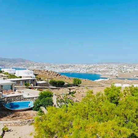 Dreamy Boho 5bed With Pool And Ocean View * Mykonos Town
