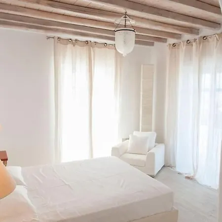 빌라 Dreamy Boho 5bed With Pool And Ocean View Mykonos Town