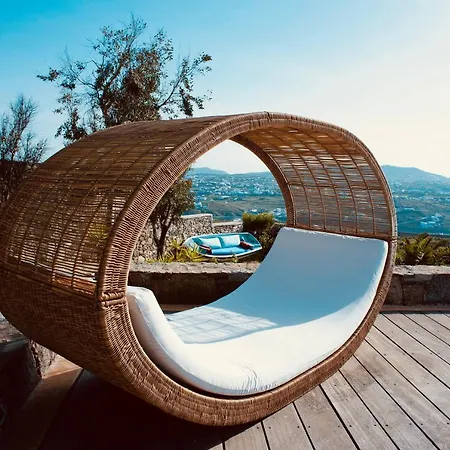 Dreamy Boho 5bed With Pool And Ocean View 别墅 Mykonos Town