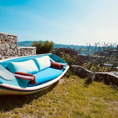 Dreamy Boho 5bed With Pool And Ocean View Mykonos Town