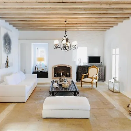 Dreamy Boho 5bed With Pool And Ocean View * Mykonos Town