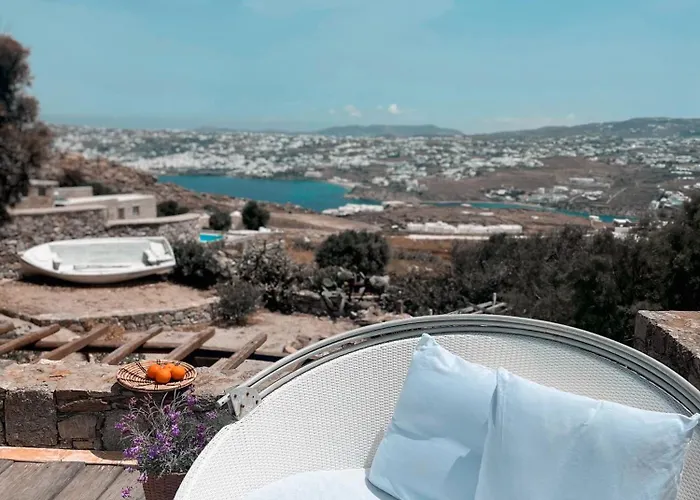 Villa Dreamy Boho 5bed With Pool And Ocean View Mykonos Town
