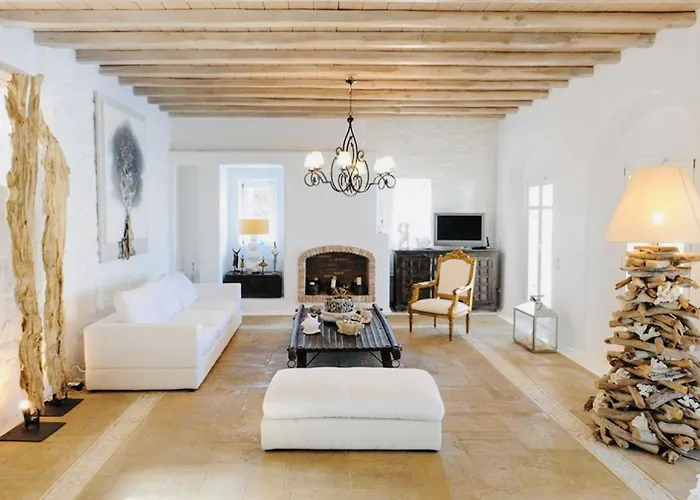 Dreamy Boho 5bed With Pool And Ocean View * Mykonos Town